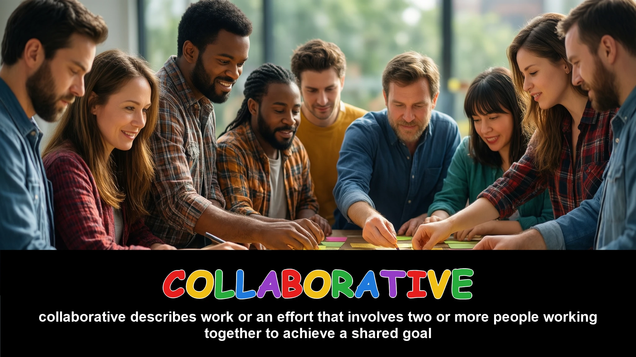 English Illustration for collaborative